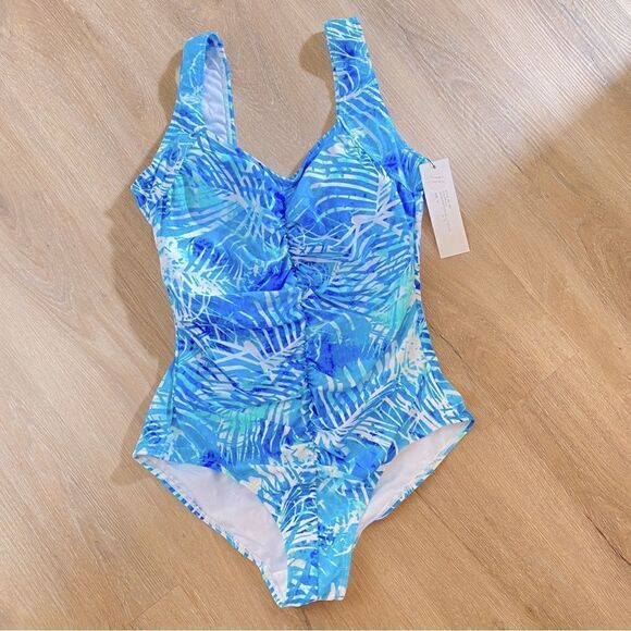 BYRON BLUE AUSTRALIA TUMMY CONTROL BLU TIEDYE 12 NWT - Picture 1 of 14